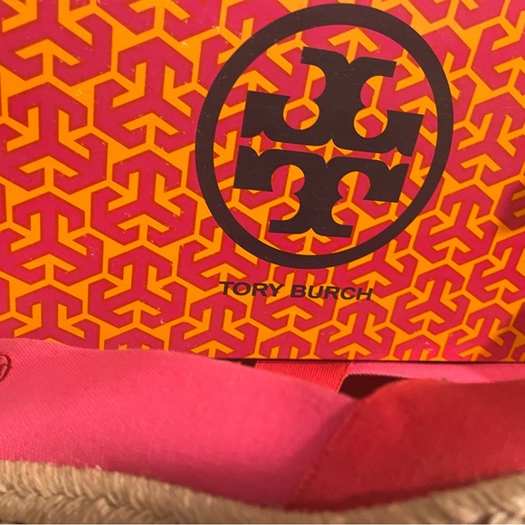 Tory Burch Pink & Red Espadrilles- size 9 - m7 - Picture 4 of 5